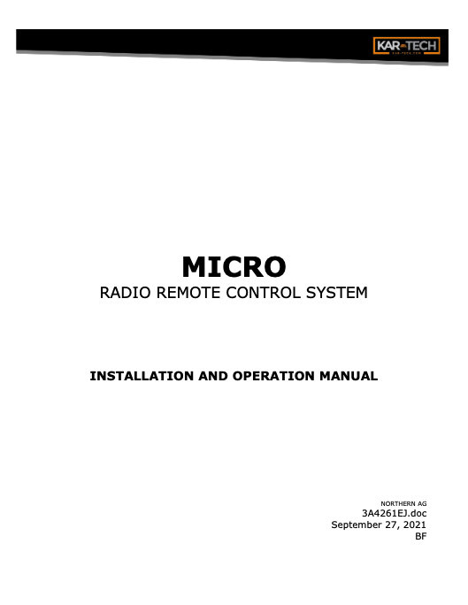 Old Remote Control User Manual